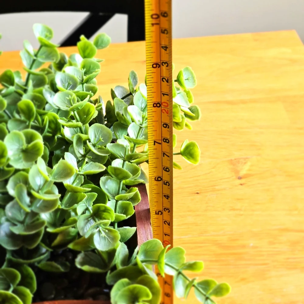 Faux Eucalyptus Greenery Wood Planter Box Farmhouse Table Centerpiece Decor